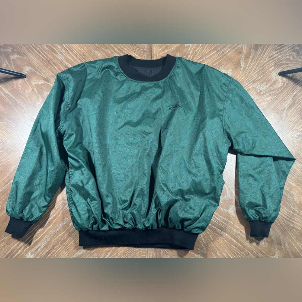 VINTAGE ROCHE REVERSIBLE XL SEA ISLAND RESORT GOLF PULLOVER WINDBREAKER USA MADE